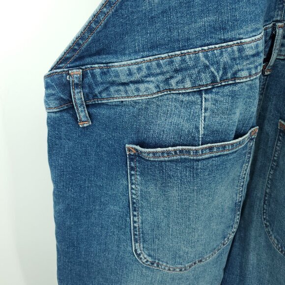 GAP Maternity Overalls Straight Leg XL Medium Indigo Blue - Picture 10 of 14